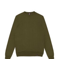 Grüner Colmar Herren Wollpullover Mit Rundhalsausschnitt von Colmar