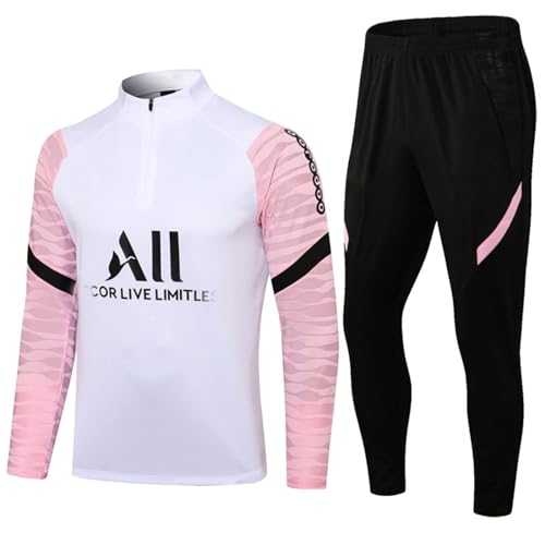 Paris Fußball Trainingsanzug, Herren-Trikots Football Club Herren-Langarm-Sportbekleidung, Lauf-Trainingsanzug Atmungsaktives Sporttraining Fitness-Trainingsanzug Jogginghose Jogginganzug (Color : 11 von Cololuck