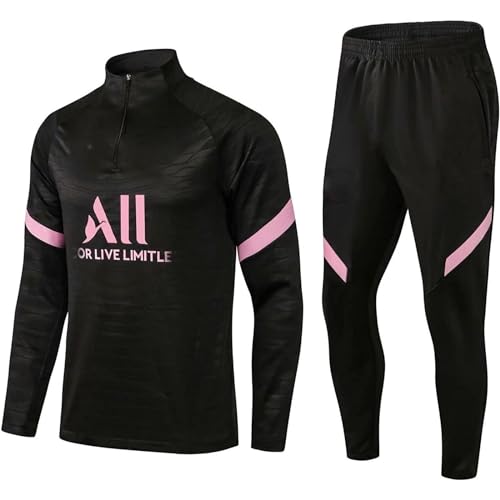 Paris Fußball Trainingsanzug,fußballclub Herren Langarm-Sportbekleidung,lauftrainingsanzug Fußball Atmungsaktives Sporttraining Fitness Trainingsanzug Jogginghose Jogginganzug (Color : 5, Size : KID von Cololuck