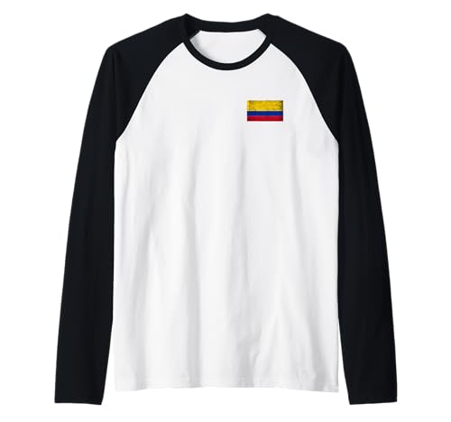Kolumbien-Flagge, Grafik für Männer, Frauen, Kinder Raglan von Colombia Flag Graphic Store