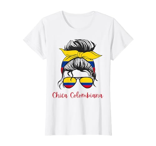 Kolumbien Mädchen Kolumbianische Flagge Mädchen Frauen T-Shirt Kolumbien Mädchen Kolumbianische Flagge Mädchen Frauen T-Shirt von Colombia Girls