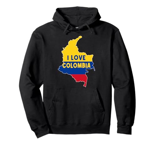 Hello Bogotá I Love Colombia Kartenflagge Coole kolumbianische Mama Papa Pullover Hoodie von Colombia Independence Day Proud To Be Colombian