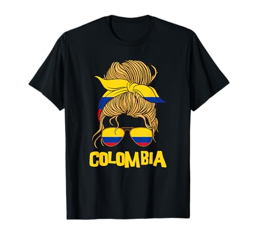 Kolumbien für Mädchen Kolumbianische Flagge für Frauen Kolumbiana T-Shirt Kolumbien für Mädchen Kolumbianische Flagge für Frauen Kolumbiana T-Shirt von Colombia for Girls and Women