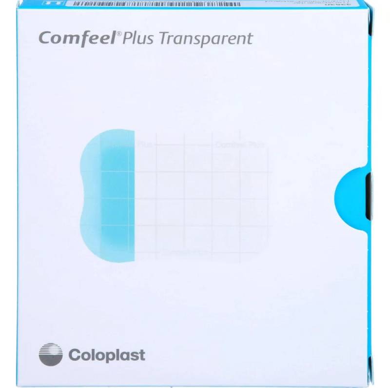 Coloplast Wundpflaster COMFEEL Plus Transparent Hydrokolloidverb.5x7 cm (Spar Set, 10 St., Oberflächliche Verbrennungen Verband), Bakterienresistenter Wundverband von Coloplast