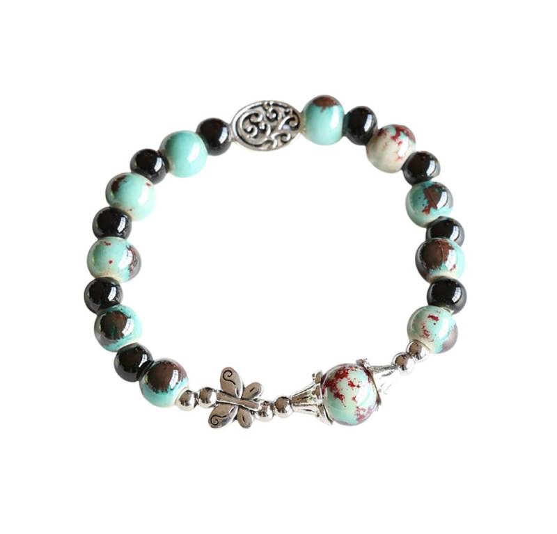 Color Design Armband Handgemachtes Porzellan Armband mit Schmetterling Charm von Color Design