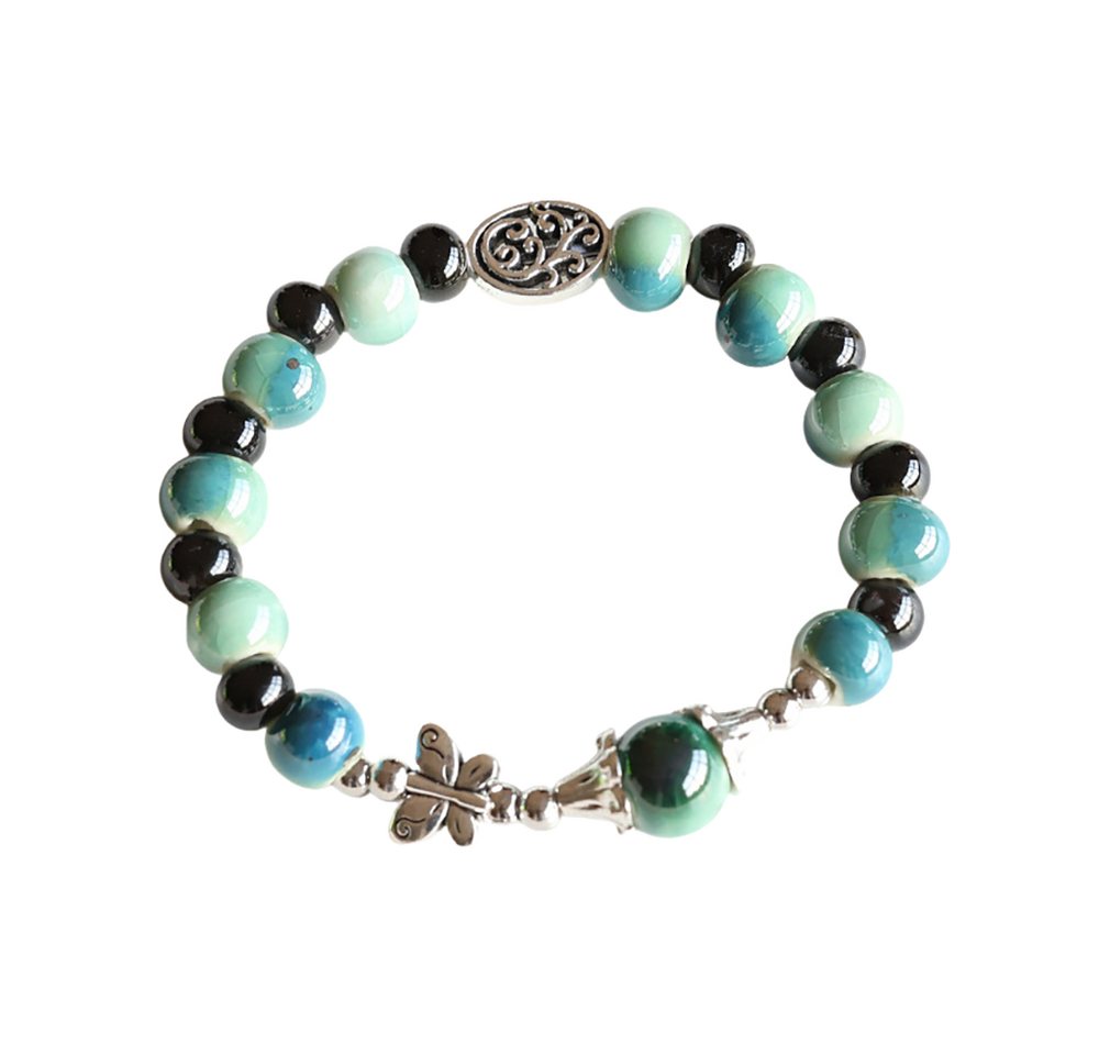 Color Design Armband Handgemachtes Porzellan Armband mit Schmetterling Charm von Color Design