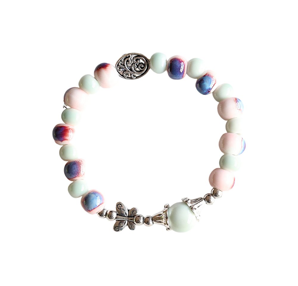 Color Design Armband Handgemachtes Porzellan Armband mit Schmetterling Charm von Color Design