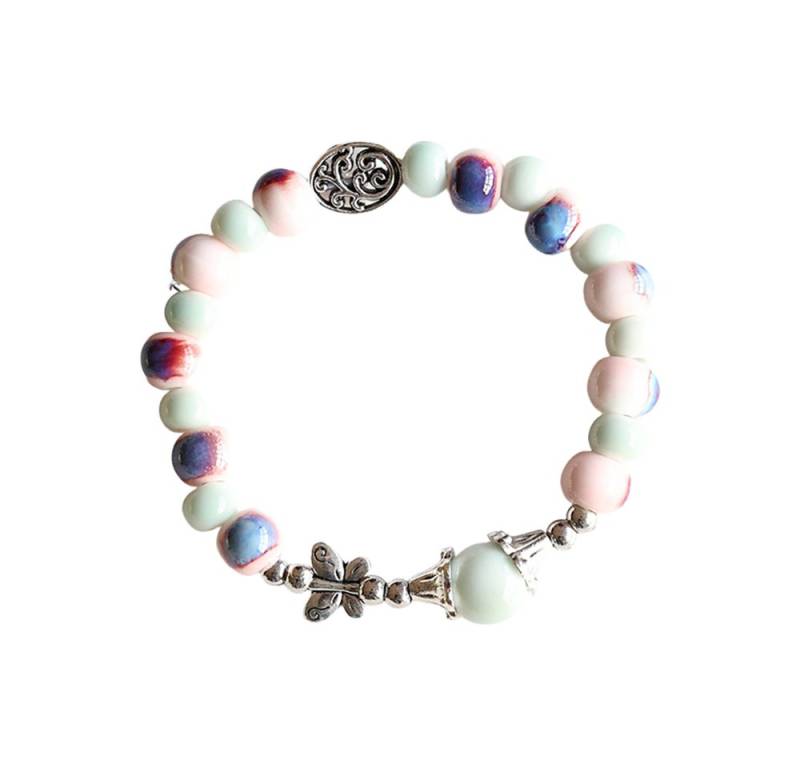 Color Design Armband Handgemachtes Porzellan Armband mit Schmetterling Charm von Color Design