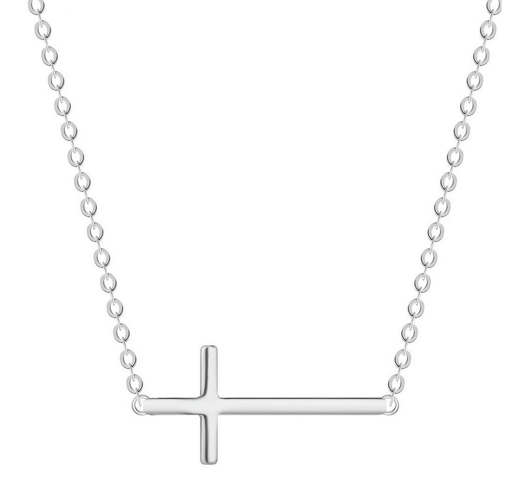 Color Design Kette mit Anhänger Kreuz Anhänger SMK-07 (Silber Kreuzanhänger), inkl. Halskette und Geschenkbeutel von Color Design