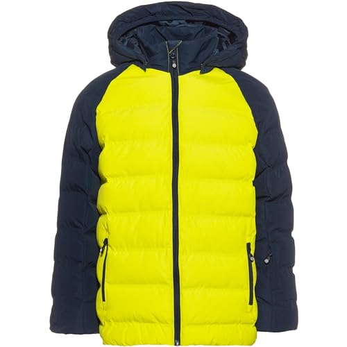 Color Kids Kids Ski Jacket Quilted 1 Gelb - Warme gesteppte Kinder Skijacke, Größe 128 - Farbe Sulphur Spring von Color Kids