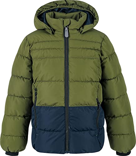 Color Kids Boy's, AF 8.000 Quilted Jacket, Dark Olive, 122 von Color Kids