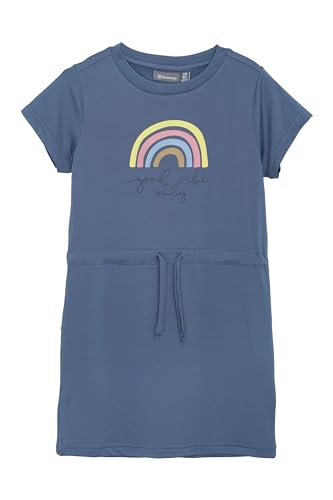 Color Kids CODress Kinder Mädchen Kleid Sommerkleid Shirtkleid mit Kordelzug Rundhals elastisch Regular fit, Farbe:Vintage Indigo (7150), Größe:116 von Color Kids