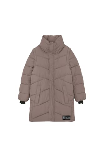 Color Kids COJr. Kinder Mädchen Sweatshirt Sweater Pullover mit Reißverschluss Label-Patch Regular fit, Farbe:Antler (5246), Größe:116 von Color Kids