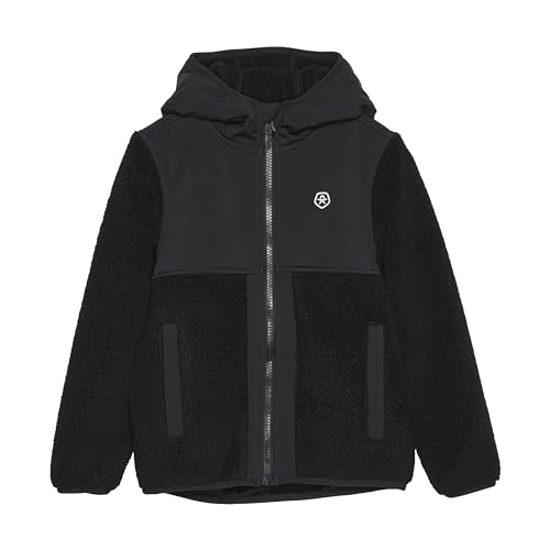 Color Kids COTeddy Fleece Jacket W. Hood - 741190, Farbe:Black (1191), Größe:122 von Color Kids