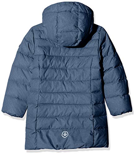 Color Kids Mädchen Padded Lange Kapuze Jacke, Blau (Dark Denim 1129), (Herstellergröße: 110) von Color Kids