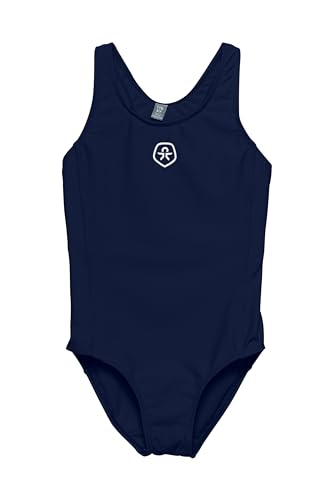 Color Kids Mädchen Swimsuit solid UPF Badeanzug, Dress Blues, 128 von Color Kids