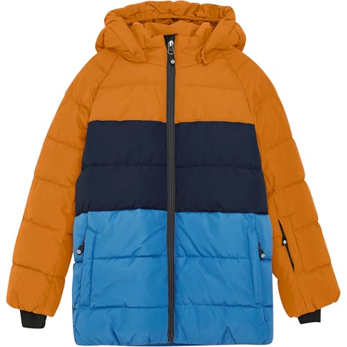 Color Kids Ski Jacket - Colorblock -Quilt Marmalade - 116 von Color Kids