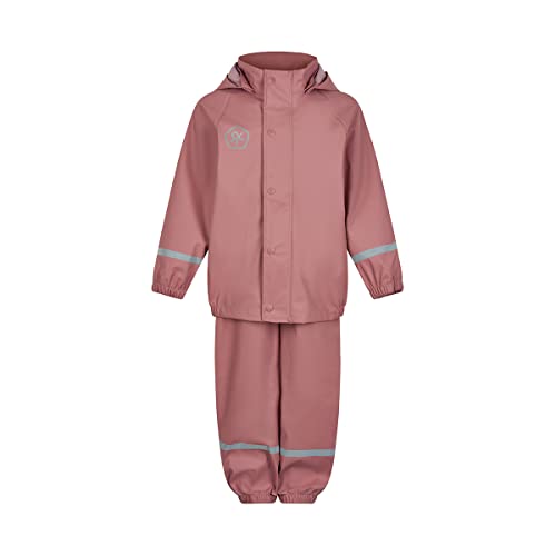 Color Kids Unisex Kids Set-solid PU Rain Jacket, Ash Rose, 140 von Color Kids