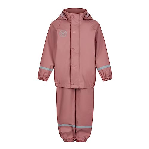 Color Kids Unisex Kinder Rain Set Solid Pu Regenjacke, Ash Rose, 104 von Color Kids