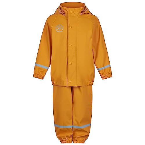Color Kids Unisex Kinder-Regenjacke, einfarbig, PU, Kadmiumgelb, 110 von Color Kids