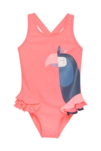 Mädchen Badeanzug Neon Coral 98 von Color Kids