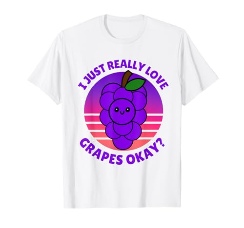 Ich liebe einfach wirklich Trauben, süßes Fruchtfutter für Kinder, Kleinkinder, Babys T-Shirt Ich liebe einfach wirklich Trauben, süßes Fruchtfutter für Kinder, Kleinkinder, Babys T-Shirt von Color Like Dat