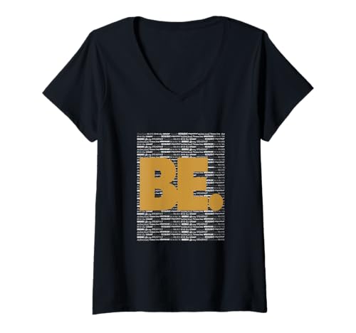 Damen Braune Bee. Braune Grafik T-Shirt mit V-Ausschnitt von Color Match Brown Graphic Tee