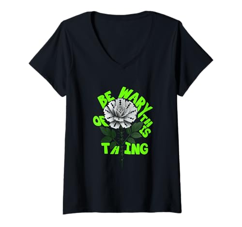 Damen Green Ain't Nothing Süße grüne Grafik T-Shirt mit V-Ausschnitt Damen Green Ain't Nothing Süße grüne Grafik T-Shirt mit V-Ausschnitt von Color Match Green Graphic Tee