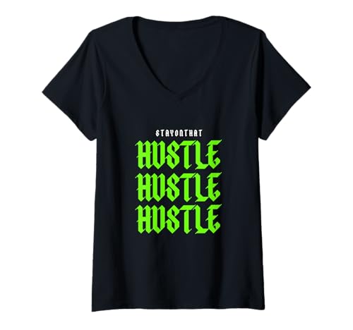 Damen Grüne STAYONTHAT grüne Grafik T-Shirt mit V-Ausschnitt Damen Grüne STAYONTHAT grüne Grafik T-Shirt mit V-Ausschnitt von Color Match Green Graphic Tee