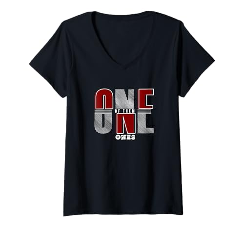 Damen Kastanienbraun, Rot, Burgunderrot, Einer von ihnen, Kastanienbraun, Rot, Burgunderrot T-Shirt mit V-Ausschnitt Damen Kastanienbraun, Rot, Burgunderrot, Einer von ihnen, Kastanienbraun, Rot, Burgunderrot T-Shirt mit V-Ausschnitt von Color Match Maroon Red Burgundy Graphic Tee
