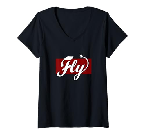 Damen Kastanienbraun, Rot, Burgunderrot, Fliege, Kastanienbraun, Rot, Burgunderrot T-Shirt mit V-Ausschnitt Damen Kastanienbraun, Rot, Burgunderrot, Fliege, Kastanienbraun, Rot, Burgunderrot T-Shirt mit V-Ausschnitt von Color Match Maroon Red Burgundy Graphic Tee