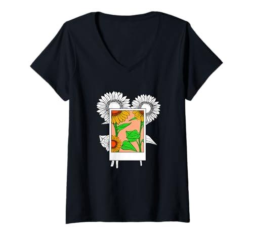 Damen Orange Picture Us Perfect Orange Grafik T-Shirt mit V-Ausschnitt Damen Orange Picture Us Perfect Orange Grafik T-Shirt mit V-Ausschnitt von Color Match Orange Graphic Tee