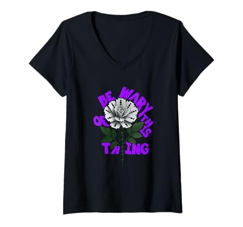 Damen Lila Ain't Nothing Sweet Purple Grafik T-Shirt mit V-Ausschnitt Damen Lila Ain't Nothing Sweet Purple Grafik T-Shirt mit V-Ausschnitt von Color Match Purple Graphic Tee