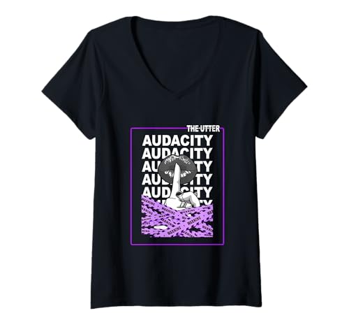 Damen Violett Halt den Mund, wenn du mit Mir sprichst, lila Grafik T-Shirt mit V-Ausschnitt Damen Violett Halt den Mund, wenn du mit Mir sprichst, lila Grafik T-Shirt mit V-Ausschnitt von Color Match Purple Graphic Tee