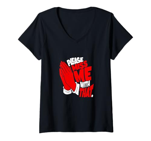 Damen Rot, Nicht ich, Danke Rote Grafik T-Shirt mit V-Ausschnitt Damen Rot, Nicht ich, Danke Rote Grafik T-Shirt mit V-Ausschnitt von Color Match Red Graphic Tee