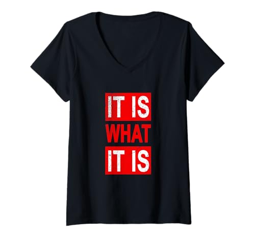 Damen Rot Es ist wie Diese rote Grafik T-Shirt mit V-Ausschnitt Damen Rot Es ist wie Diese rote Grafik T-Shirt mit V-Ausschnitt von Color Match Red Graphic Tee