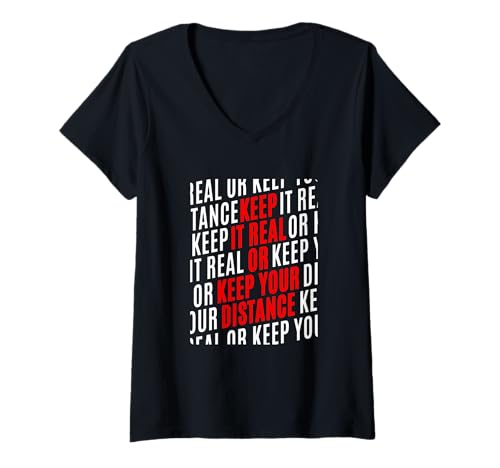 Damen Rote Realgrafik/Rote Entfernungsgrafik T-Shirt mit V-Ausschnitt Damen Rote Realgrafik/Rote Entfernungsgrafik T-Shirt mit V-Ausschnitt von Color Match Red Graphic Tee