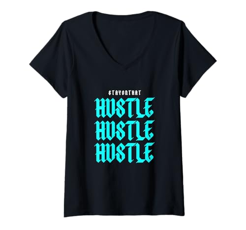 Damen Türkis STAYONTHAT Türkis Grafik T-Shirt mit V-Ausschnitt von Color Match Turquoise Graphic Tee