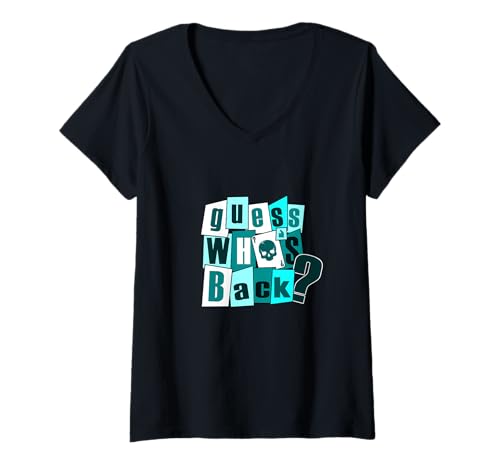 Damen Türkis You Thought That I was Finished? Türkisfarbene Grafik T-Shirt mit V-Ausschnitt von Color Match Turquoise Graphic Tee