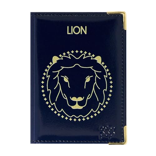 Color Pop Brieftasche Astrologie, extraflach, Anti-RFID, französische Herstellung, PVC, lackiert, Schutz für Kreditkarten, 10,4 x 7,4 cm, Löwe von Color Pop