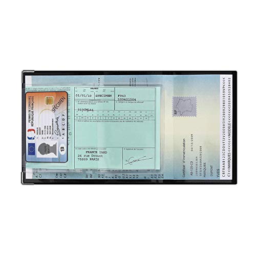 Color Pop Dokumententasche Moto – Französisches Produkt – alle Führerscheine, Dunkelgrau, 13,8 x 9 x 0,5 cm, Klassisch Color Pop Dokumententasche Moto – Französisches Produkt – alle Führerscheine, Dunkelgrau, 13,8 x 9 x 0,5 cm, Klassisch von Color Pop