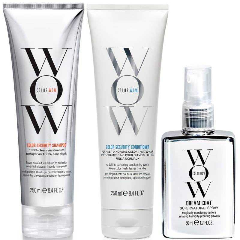Color Wow Dream Clean Fine to Normal and Travel Dream Coat Supernatural Spray Trio von Color Wow