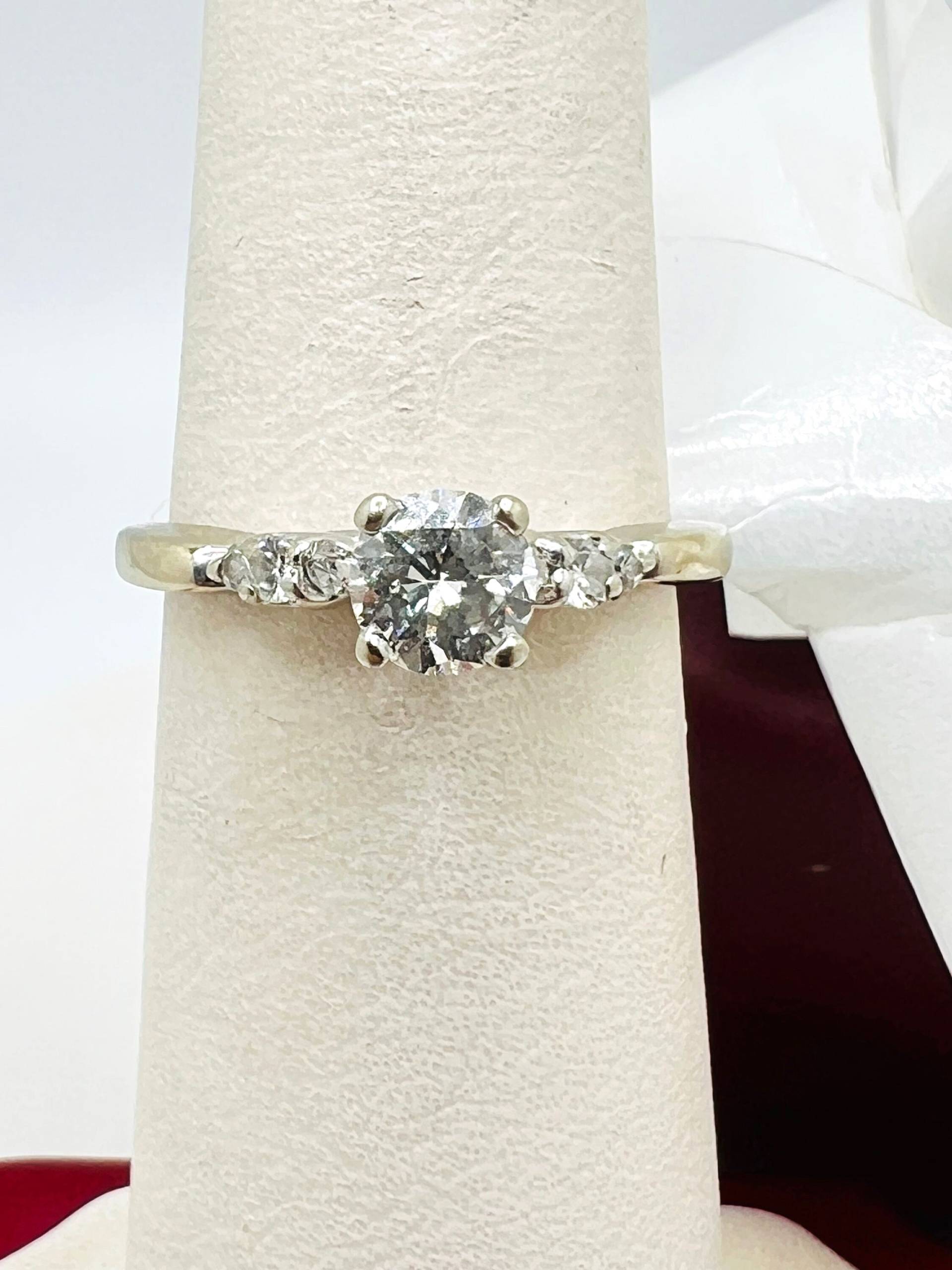 Verlobungsring 14K Weißgold Diamant 0.40Ct Ringgröße 5.5 Verlobungsring 14K Weißgold Diamant 0.40Ct Ringgröße 5.5 von ColorCoutureJewels