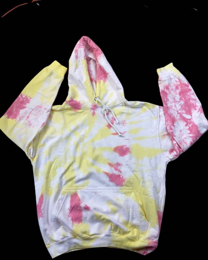 Tie Dye Batik Unisex Hoodie -Bottermelk 2 von ColorFrostedRags