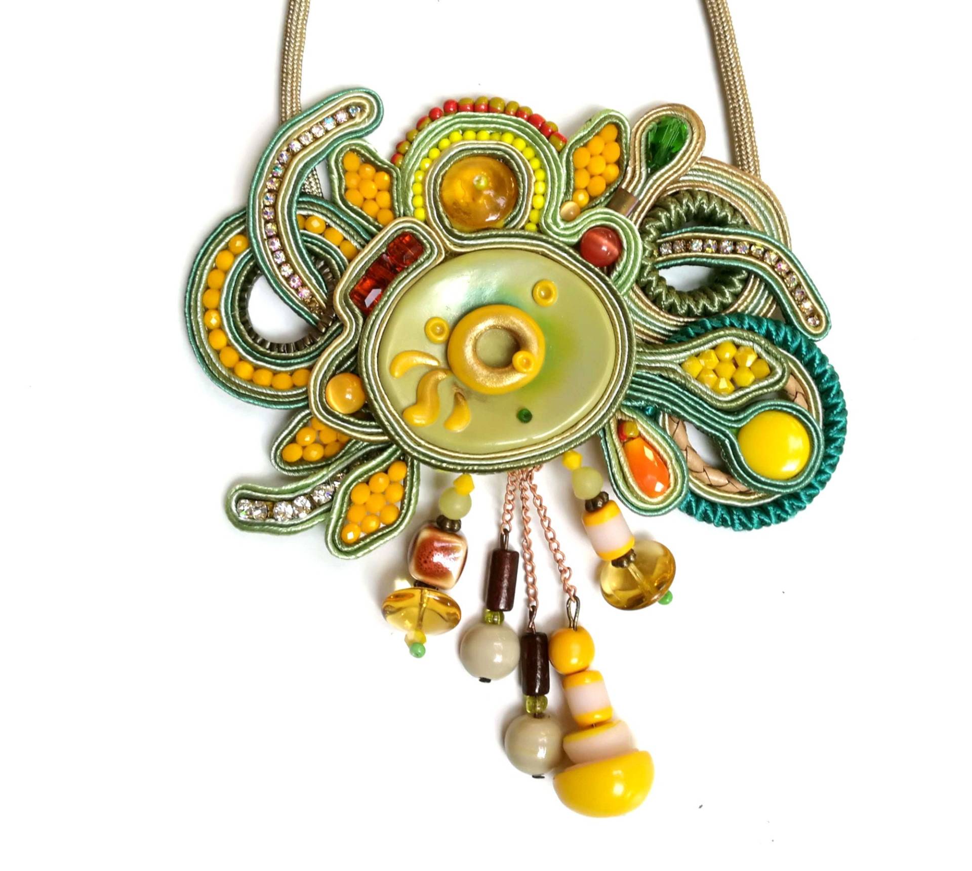 Soutache Halskette - Schmuck Glamour Chunky Große Fett Großen Statement Soutache Halskette - Schmuck Glamour Chunky Große Fett Großen Statement von ColorFusionJewelry