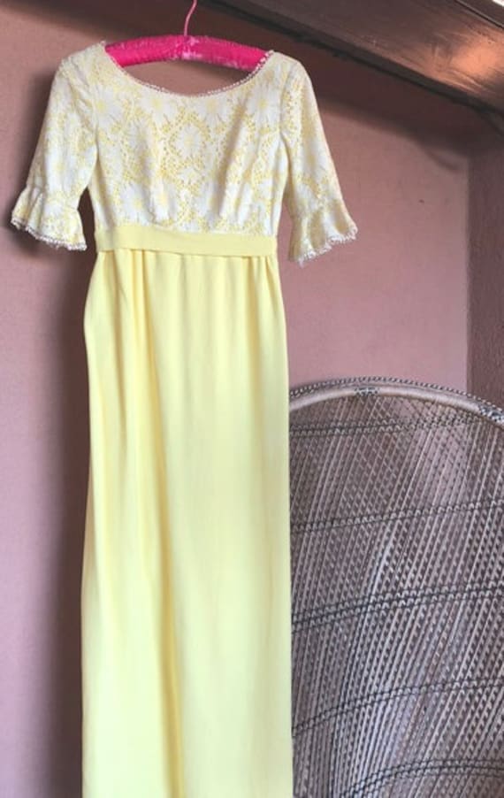 1970Er Maxi Kleid von ColorPaperCollective