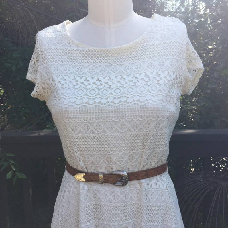 1980Er/1990Er Gehäkeltes A-Linien Kleid von ColorPaperCollective