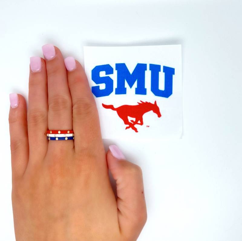 Smu Mustangs Stack Ringe 3Er Set von ColorShout