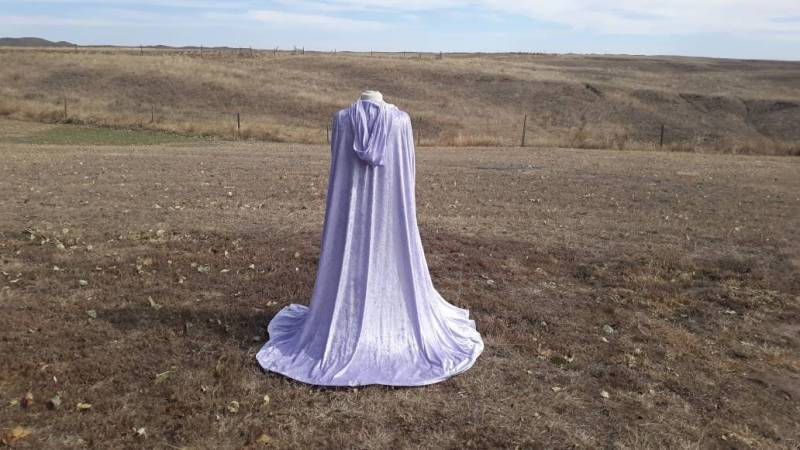 Lavendel Umhang Lila Samt Hochzeit Mittelalter Renaissance Kleidung Fantasy Braut Prinzessin von ColorTheWorldArt