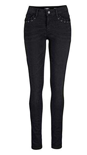 COLORADO DENIM Damen Slim Jeans C974 , Schwarz (Laced Black 923), 34 (Herstellergröße: 26/32) von COLORADO DENIM